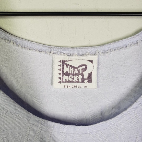 What Next? Sleeveless Drop Waist Dress OS M L Lavender - Picture 6 of 8